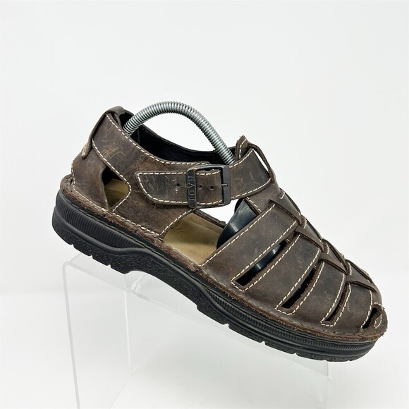 Naot Julius Men\'s Fisherman Sandals Brown Buckle Comfort Walking Shoes EU 42 main image 7